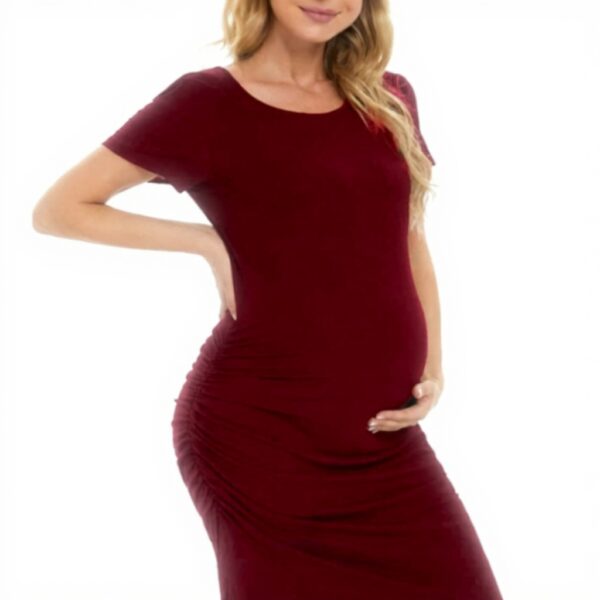 Abito Premaman Luckywaqng Vittoriano Maniche Corte Vino XL