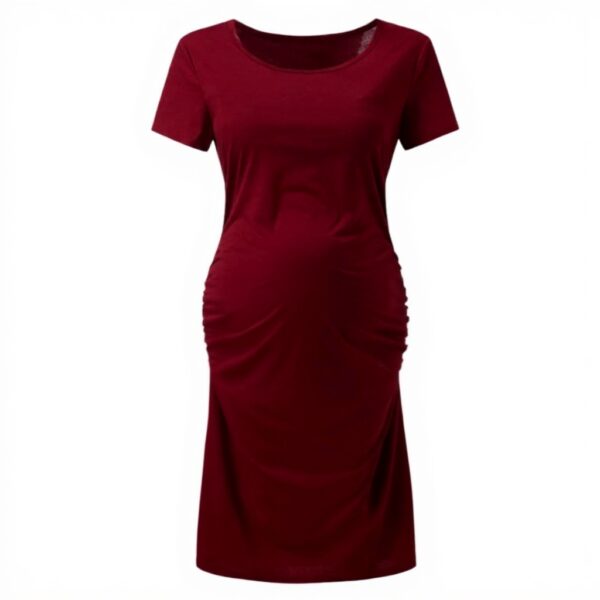 Abito Premaman Luckywaqng Vittoriano Maniche Corte Vino XL