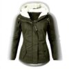 Parka Donna Pelliccia Orsacchiotto Impermeabile HHMY Taglie