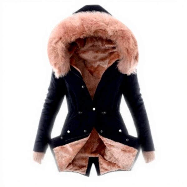 Women Winter Parka Coats Long Hooded Teddy Lined Jacket
