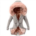Women Winter Parka Coats Long Hooded Teddy Lined Jacket