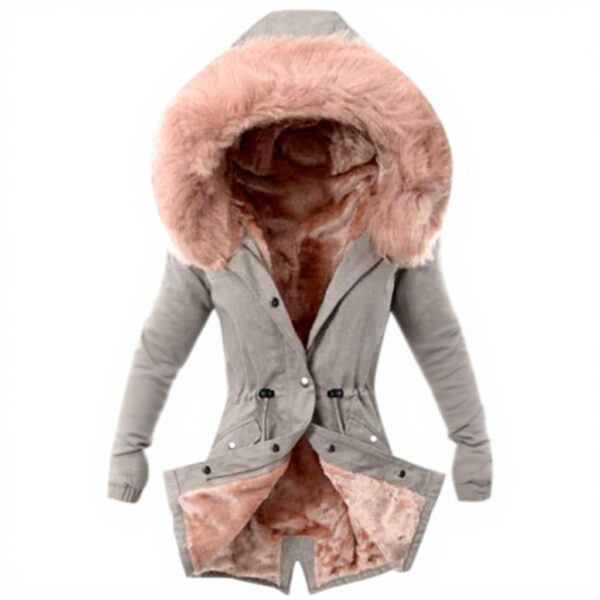 Women Winter Parka Coats Long Hooded Teddy Lined Jacket