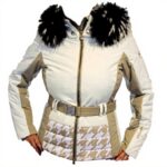 Giacca da sci donna Sportalm Kitzbühel pelliccia bianco