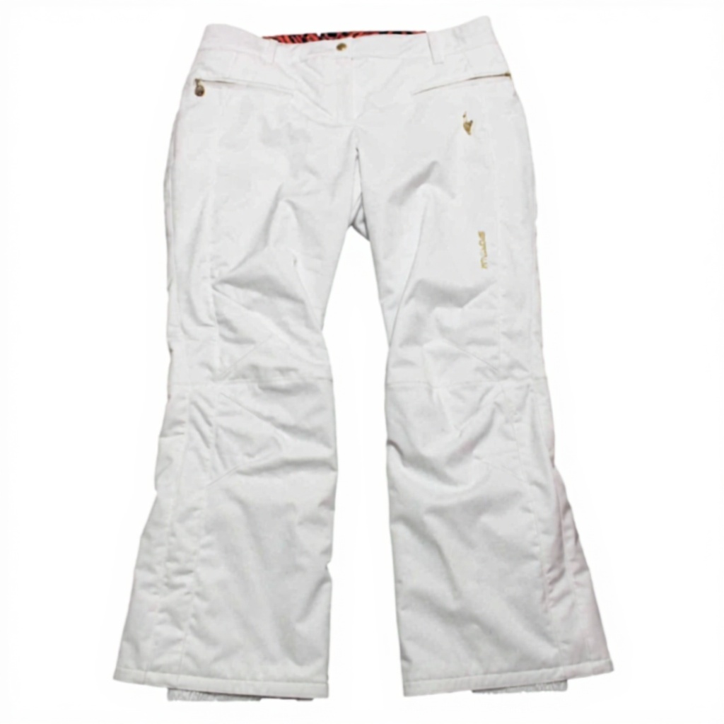 Pantaloni da sci Sportalm Kitzbühel Bird RR Donna Bianco Oro