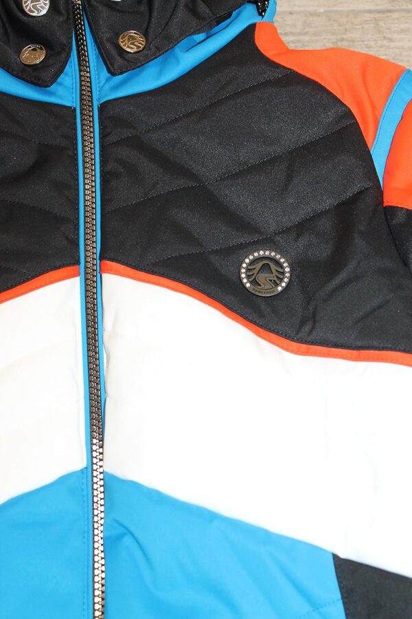 Sportalm Giacca Sci Donna Speed Cappuccio Blu Bianco-5