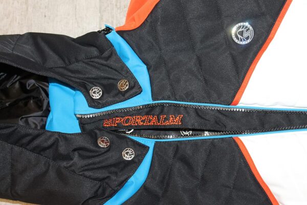 Sportalm Giacca Sci Donna Speed Cappuccio Blu Bianco-4