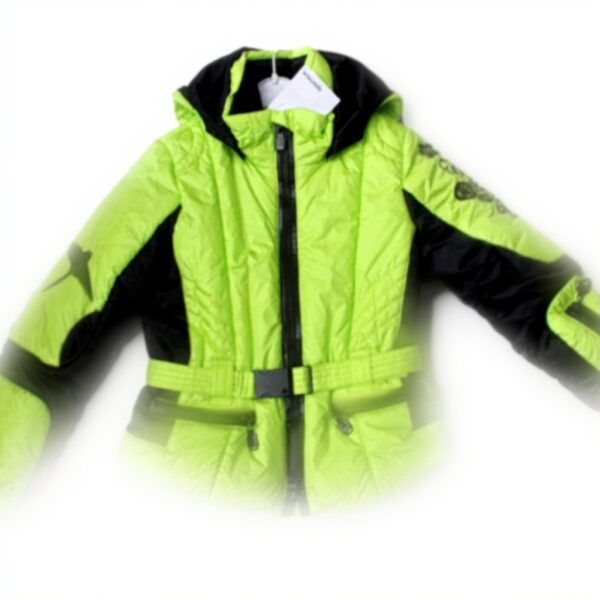 Sportalm Kitzbühel Giacca da sci per bambini Kids Ragazza Mao SP Taglia 128 Giallo Nero Nuovo con etichetta