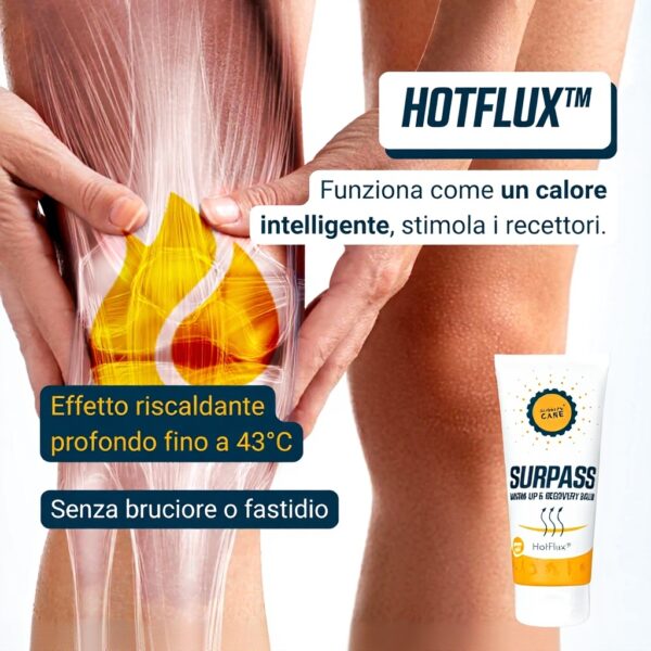 Balsamo Riscaldante Surpass Recupero Muscoli Sportivi
