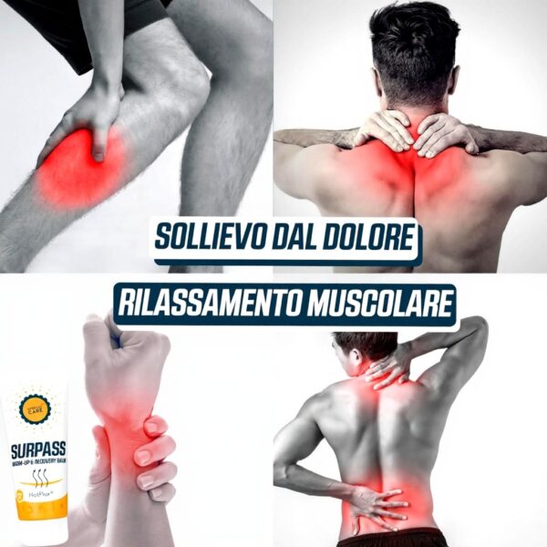 Balsamo Riscaldante Surpass Recupero Muscoli Sportivi