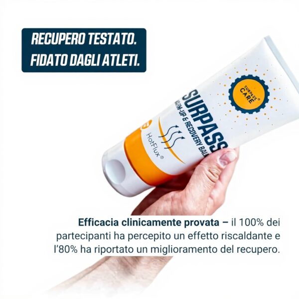 Balsamo Riscaldante Surpass Recupero Muscoli Sportivi