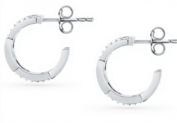 Orecchini TRUSSARDI Donna Acciaio Cristalli T-LOGO TJAXC70