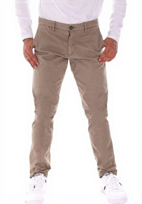 Trussardi Pantalone 370 Canvas Uomo Beige 32 Straight Leg