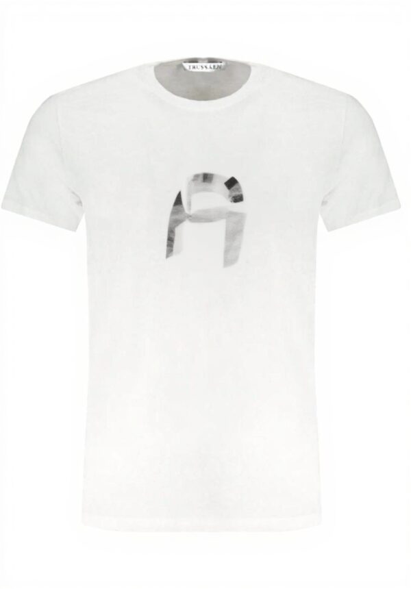 TRUSSARDI T-Shirt Uomo Cotone Logo Stampato Moda Italiana