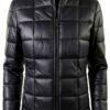 Piumino cerniera manica lunga scollo coreano donna-5
