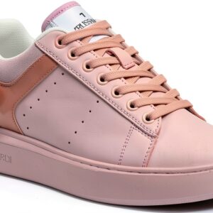 Trussardi Jeans Scarpe Donna Rosa Sintetico Stringate Piatto-0