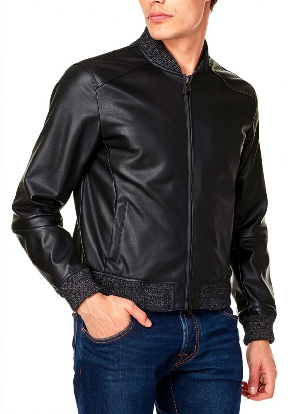 Trussardi Jeans Bomber Giubbotto Uomo Nero XX-Large-6