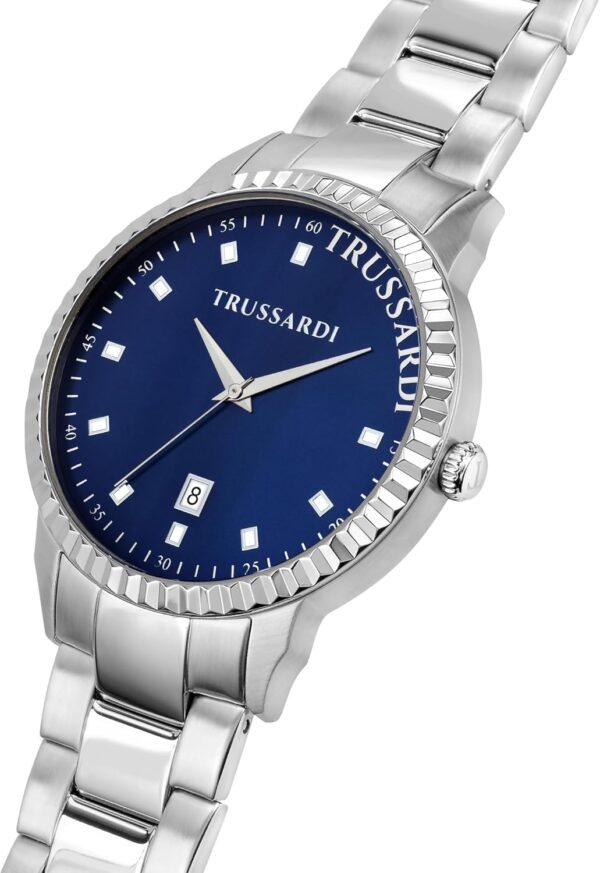 Orologio da polso uomo Trussardi acciaio quarzo data-4