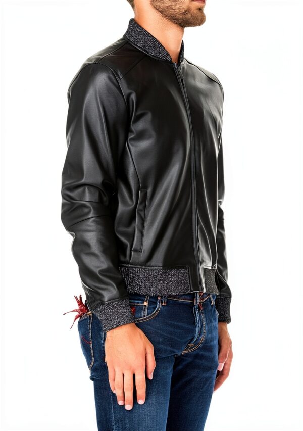 Trussardi Jeans Bomber Giubbotto Uomo Nero XX-Large-1