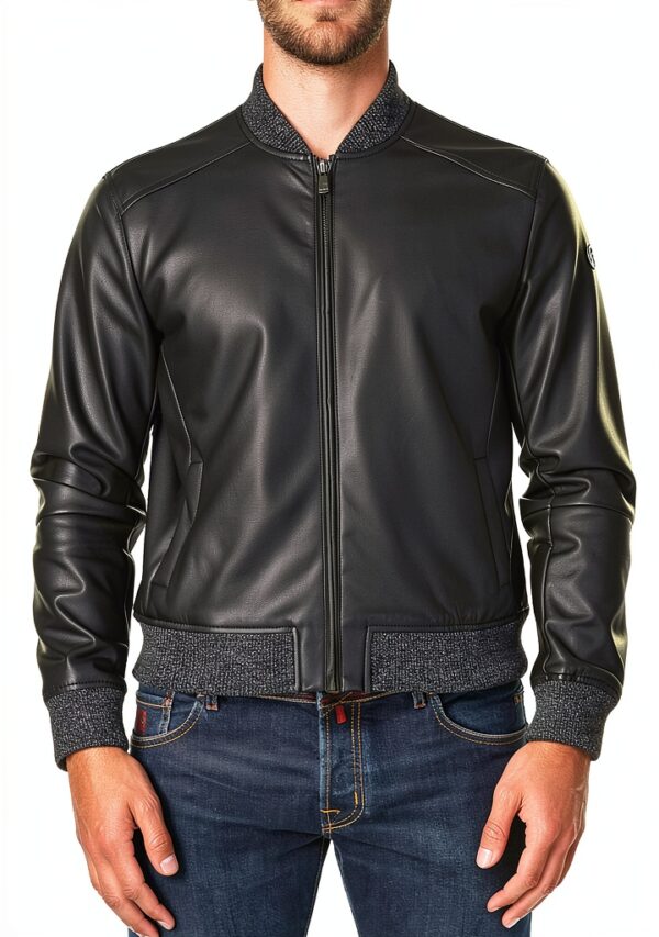 Trussardi Jeans Bomber Giubbotto Uomo Nero XX-Large-0