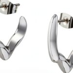 Orecchini Trussardi T-DESIGN acciaio donna gioielli eleganti-0