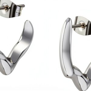 Orecchini Trussardi T-DESIGN acciaio donna gioielli eleganti-0