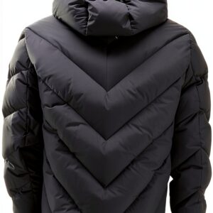 Cappotto invernale cerniera manica lunga abbigliamento uomo-0