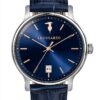 Orologio da uomo Trussardi acciaio pelle quarzo blu-0