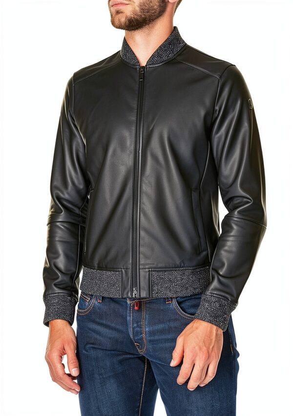 Trussardi Jeans Bomber Giubbotto Uomo Nero XX-Large-3