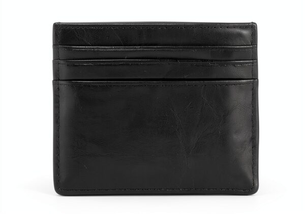 Portacarte Trussardi Uomo Pelle Crackle Nero Credit Card-1