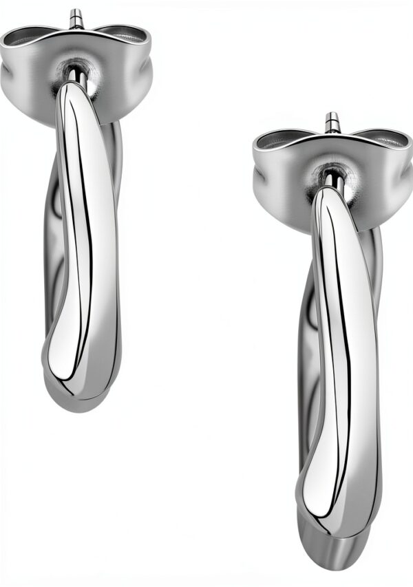 Orecchini Trussardi T-DESIGN acciaio donna gioielli eleganti-1