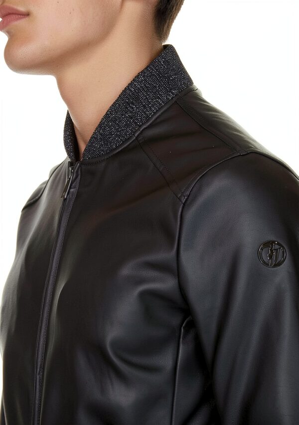 Trussardi Jeans Bomber Giubbotto Uomo Nero XX-Large-8