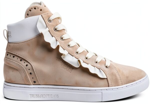 Scarpe Donna Bianco Piatto Chiusura Strappo Taglia 41 EU-0