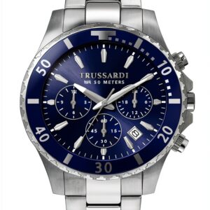 Orologio Trussardi uomo acciaio quarzo multifunzione blu-0