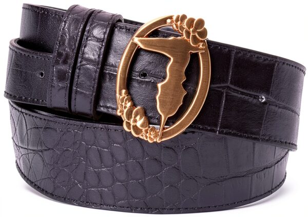 Giacca in pelle Trussardi Jeans Nero taglia 80 uomo donna-1
