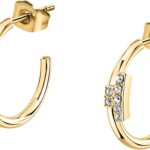 Orecchini Trussardi T-Logo acciaio cristalli donna gioielli-0