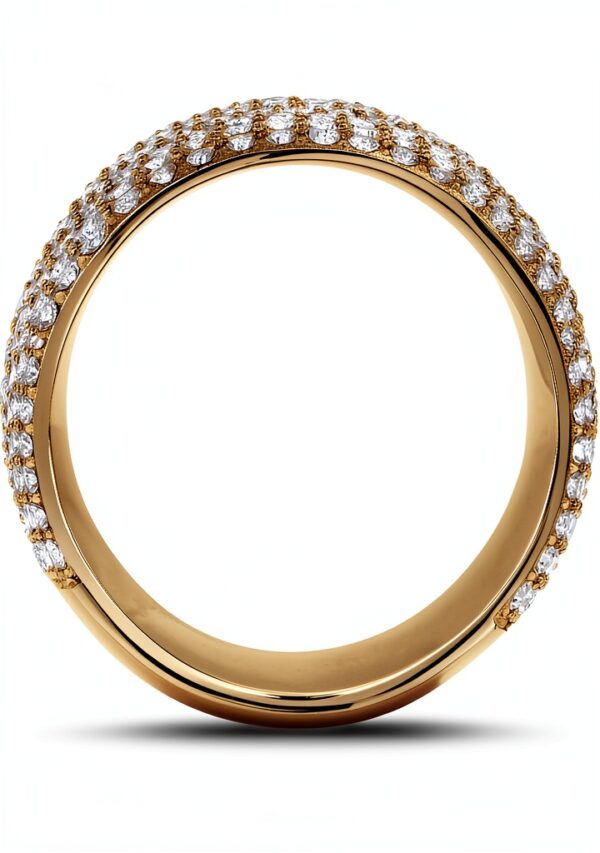 Anello Trussardi donna acciaio cristalli T-Design elegante-1