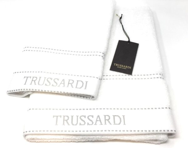 Set asciugamani Trussardi cotone spugna molto assorbente-0