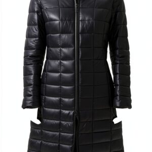 Piumino cerniera manica lunga scollo coreano donna-0