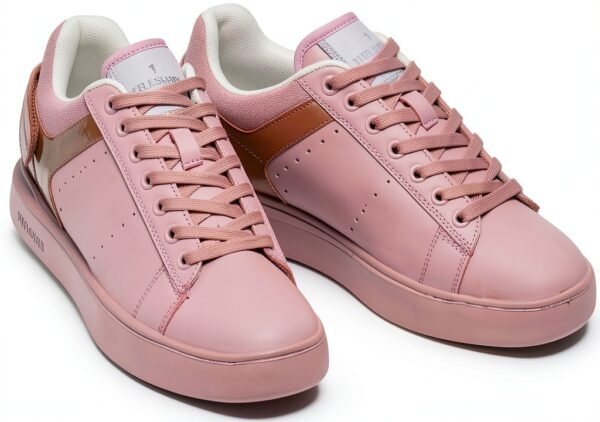 Trussardi Jeans Scarpe Donna Rosa Sintetico Stringate Piatto-4