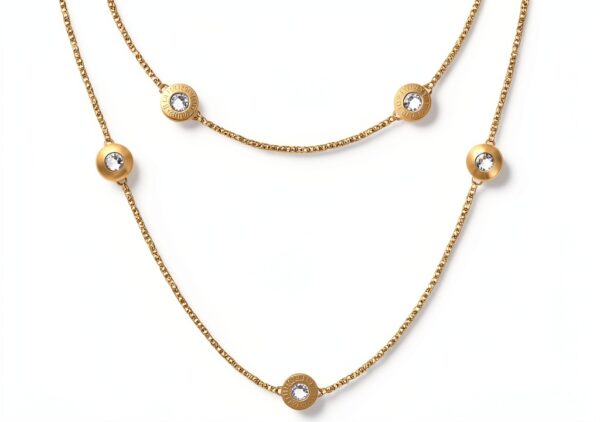 Collana Trussardi Donna Acciaio Cristalli T Logo Gioiello