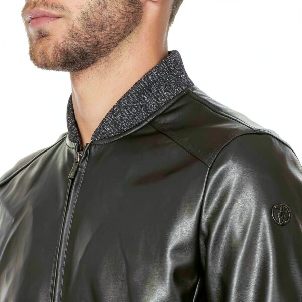 Trussardi Jeans Bomber Giubbotto Uomo Nero XX-Large-4