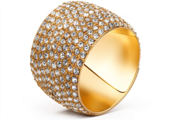 Anello Trussardi donna acciaio cristalli T-Design elegante-0
