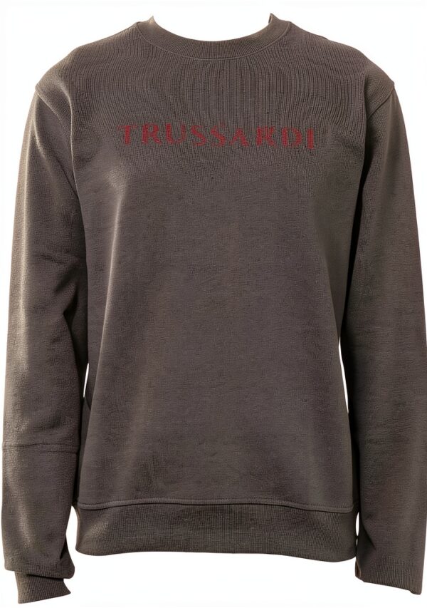 Trussardi Uomo Felpa Girocollo Cotone Grigio XS