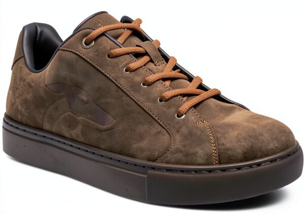 Scarpe Trussardi Jeans Uomo Stringate Sintetiche Verde-3