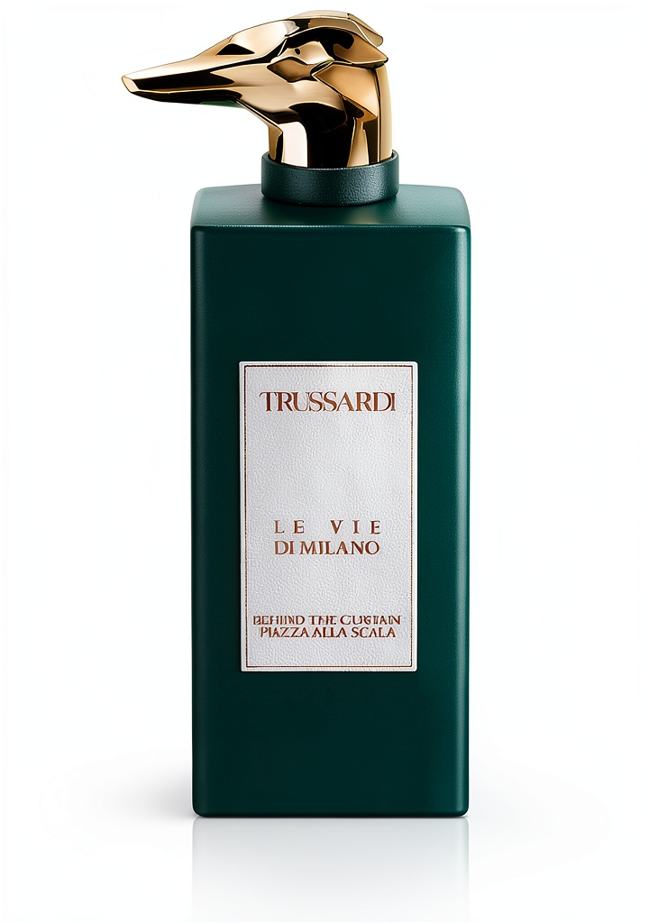 'Trussardi Le Vie di Milano profumo unisex mostrato su sfondo elegante'