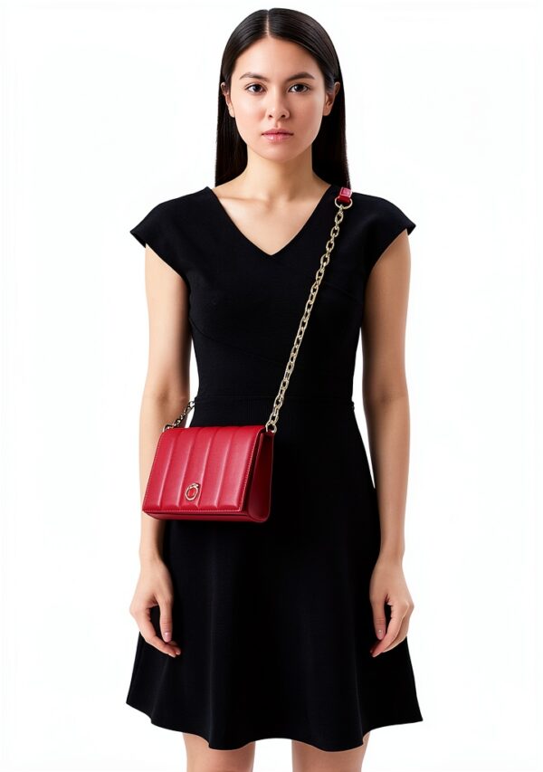 Trussardi borsa a spalla donna nero piccola elegante-5