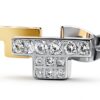 Orecchini Trussardi T-LOGO zirconi acciaio inossidabile-4