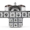 Orecchini Trussardi T-LOGO zirconi acciaio inossidabile-1