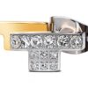 Orecchini Trussardi T-LOGO zirconi acciaio inossidabile-0