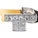 Orecchini Trussardi T-LOGO zirconi acciaio inossidabile-0